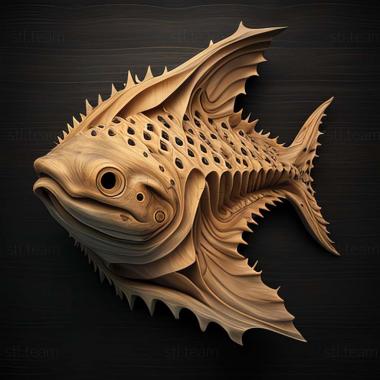 3D модель Pseudorinelepis genibarbis (STL)